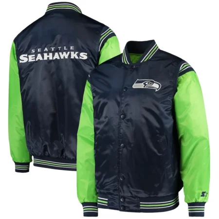 College Seattle Seahawks Prime Time Green Jacket both