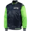 College Seattle Seahawks Prime Time Green Jacket front