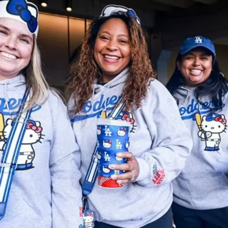 buy Dodgers Hello Kitty Hoodie