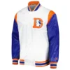denver broncos throwback warm up pitch jacket
