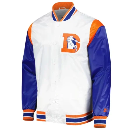 denver broncos throwback warm up pitch jacket