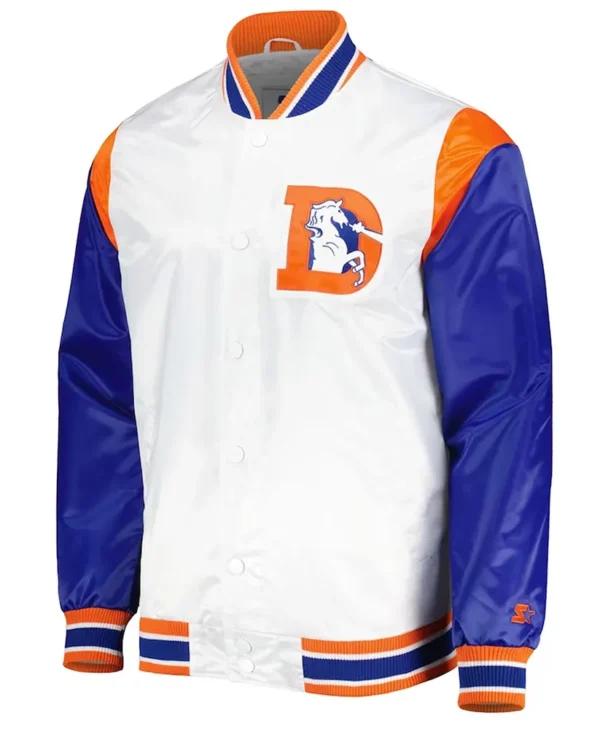 denver broncos throwback warm up pitch jacket