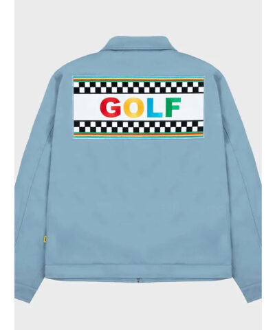 44 x Golf Wang Rally Work Blue Jacket back