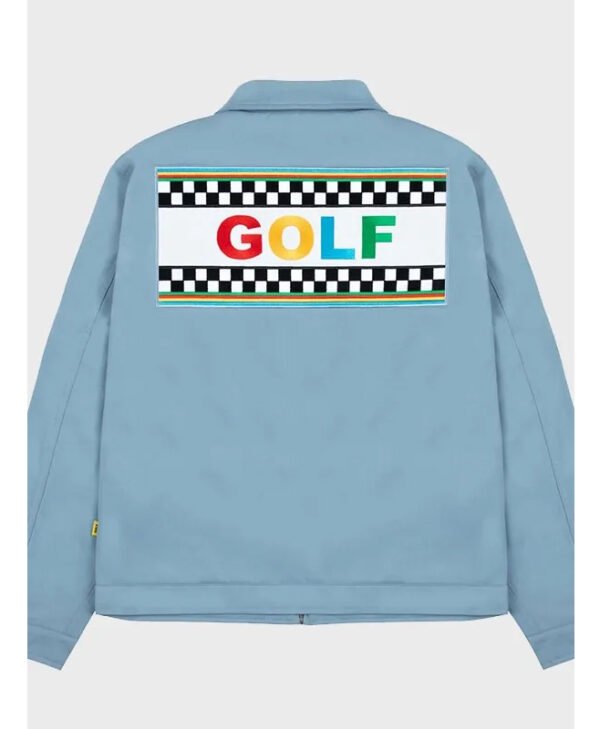 44 x Golf Wang Rally Work Blue Jacket back