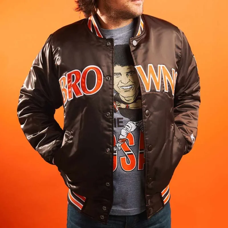 90s cleveland browns jacket