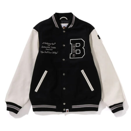 A Bathing Ape Bape Varsity Jacket front