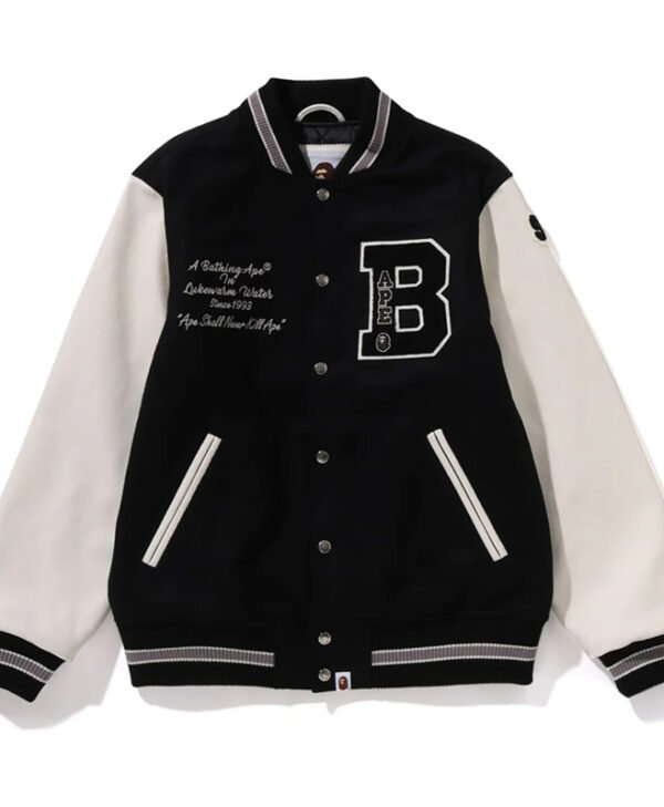 A Bathing Ape Bape Varsity Jacket front