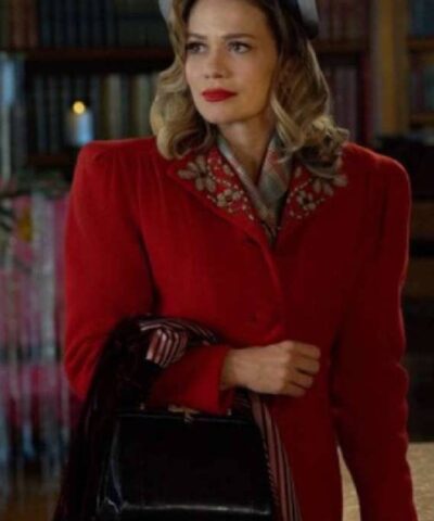 A Biltmore Christmas Bethany Joy Lenz Red Coat 1