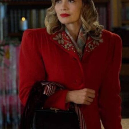 A Biltmore Christmas Bethany Joy Lenz Red Coat 1