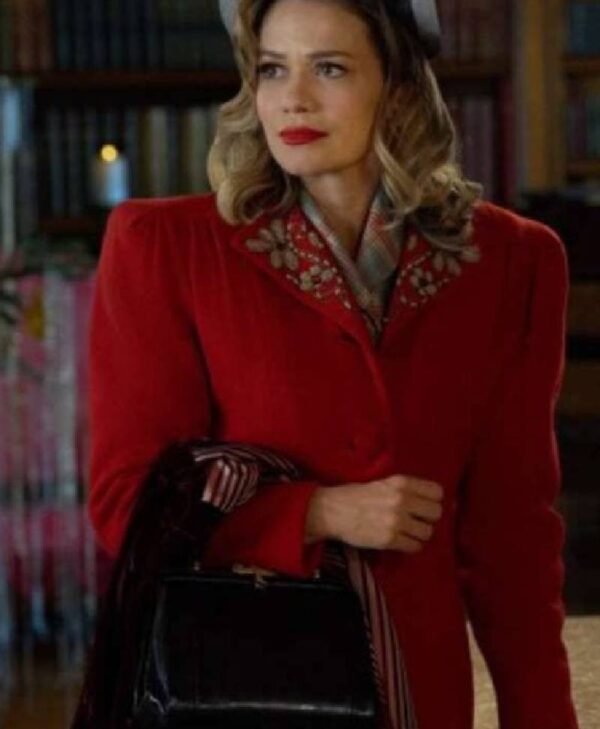 A Biltmore Christmas Bethany Joy Lenz Red Coat 1
