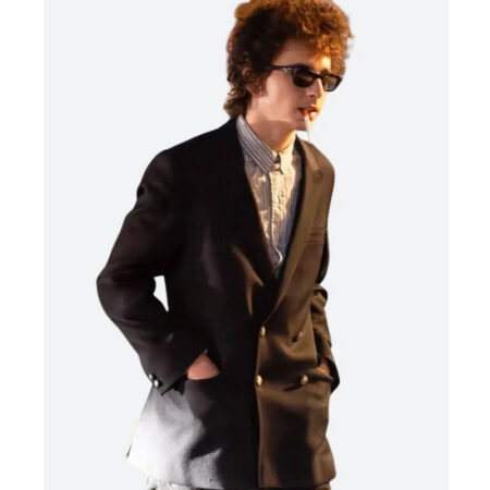 A Complete Unknown Bob Dylan Black Blazer front