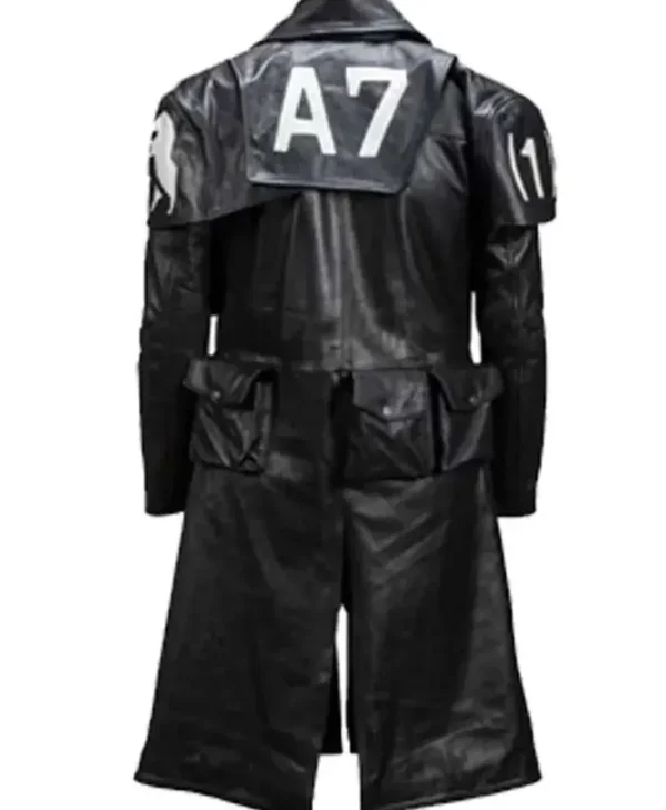 A7 New Vegas NCR Ranger Duster Black Trench Coat Back