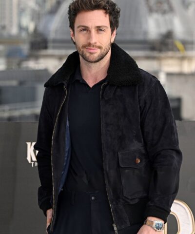 Aaron Taylor Johnson Kraven The Hunter Photocall Jacket