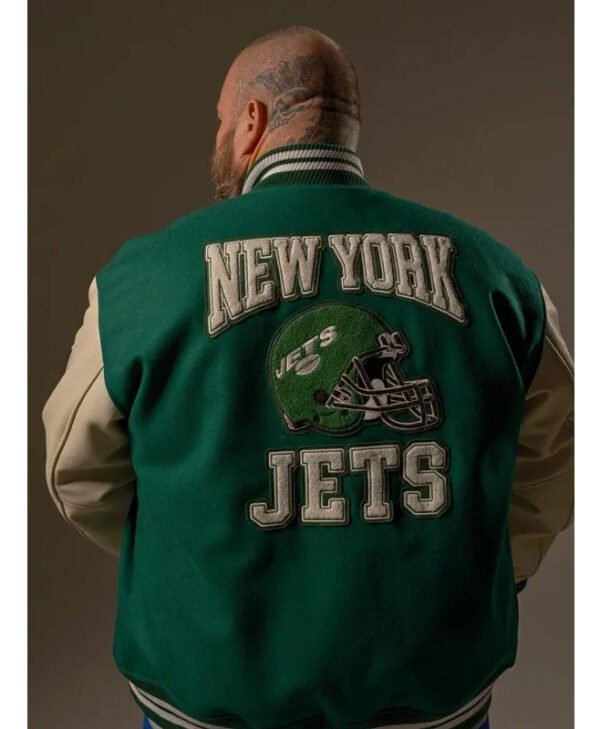 Action Bronson New York Jets Ovo Jacket back