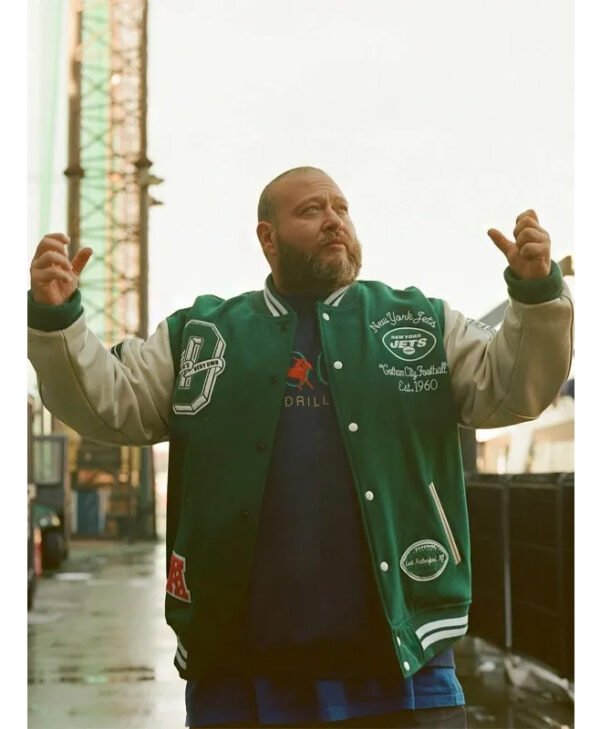 Action Bronson New York Jets Ovo Jacket front