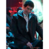 Adam Driver Megalopolis Black Hooded Jacket front