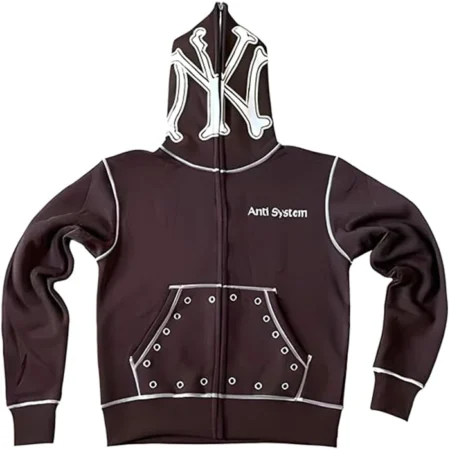 Anti System Brown Hoodie