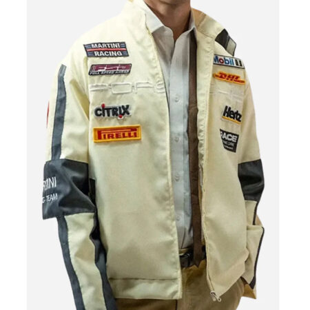 Apex Racer Beige Jacket front