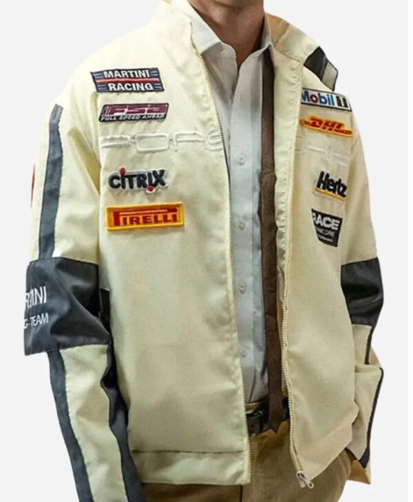Apex Racer Beige Jacket front