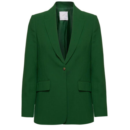 Ashley Newbrough Flipping for Christmas Green Suit front1