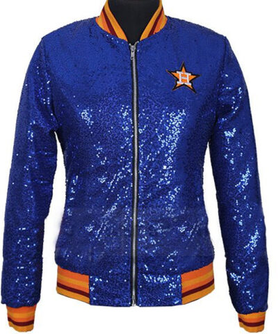 Astros Sequin Jacket front