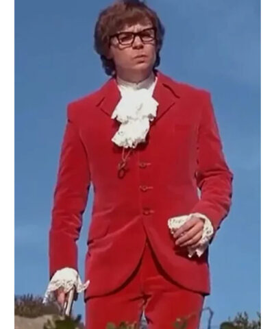 Austin Powers Red Velvet Suit front