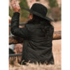 Avery Yellowstone Black Quilted Jacket back