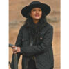 Avery Yellowstone Black Quilted Jacket front1