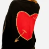 Bad Sisters S02 Love Black Heart Sweater