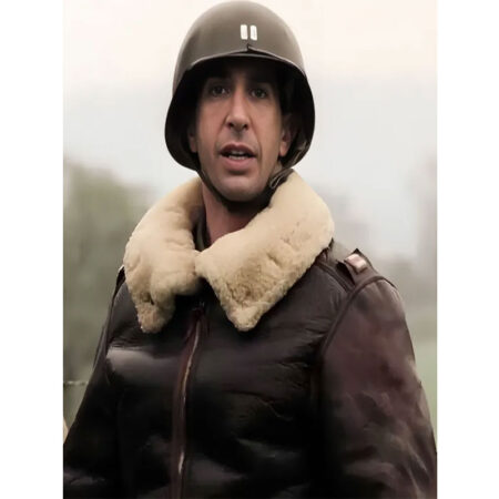 Band of Brothers David Schwimmer Leather Jacket front