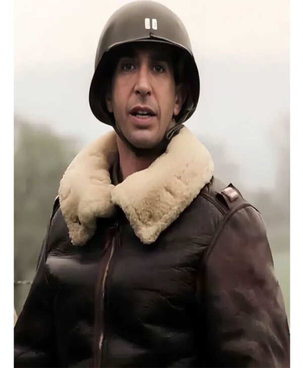 Band of Brothers David Schwimmer Leather Jacket front