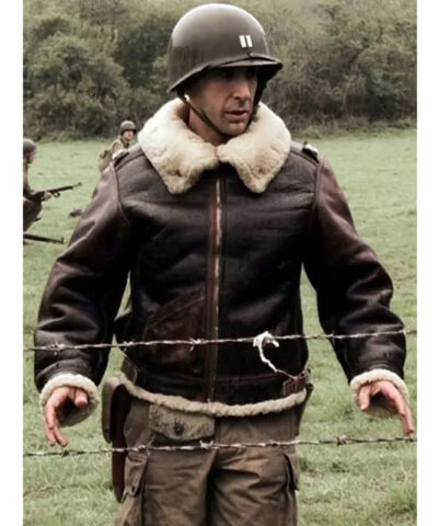 Band of Brothers David Schwimmer Leather Jacket front1