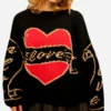 Becka Garvey TV Series Bad Sisters Season 02 Eve Hewson Love Black Heart Sweater