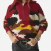 Becka Garvey TV Series Bad Sisters Season 02 Eve Hewson Multicolor Collared Sweater