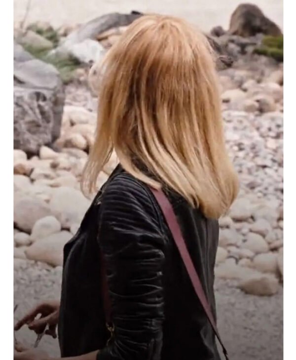 Beth Dutton Yellowstone Black Leather Jacket back