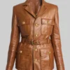 Black Bag Cate Blanchett Brown Leather Jacket