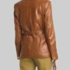 Black Bag Cate Blanchett Brown Leather Jacket 3