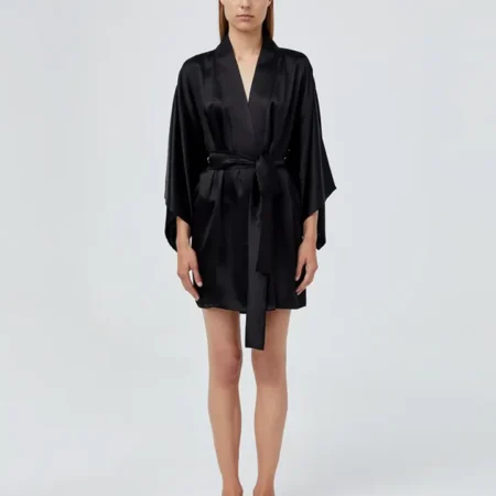 Black Kimono Robe