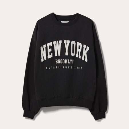 Black Oversized Sweatshirt front