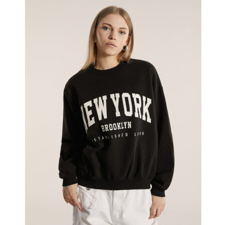 Black Oversized Sweatshirt front1
