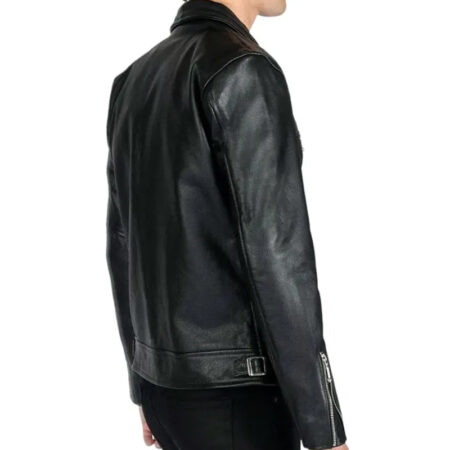 Black Rivet Leather Jacket side