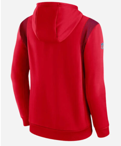 Buffalo Bills Sideline Red Hoodie back