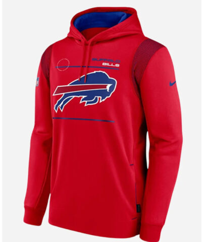 Buffalo Bills Sideline Red Hoodie front