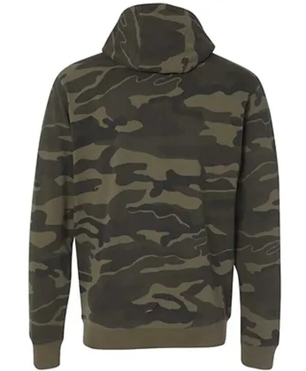 Camo Full Zip Hoodie Mens back