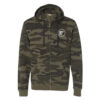 Camo Full Zip Hoodie Mens front