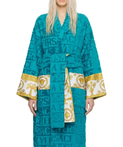 Capri Blue Versace Robe front