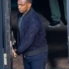 Captain America Brave New World 2025 Anthony Mackie Blue Bomber Suede Leather Jacket