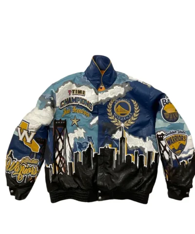 Championship Golden State Leather Warriors Leather Jacket