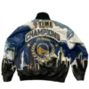 Championship Golden State Leather Warriors Leather Jacket Back