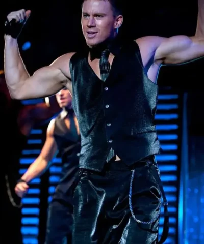 Channing Tatum Magic Mikes Last Dance Black Vest For Sale